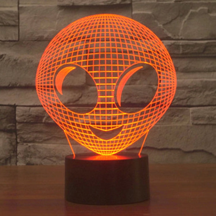 Alien Style 3D Touch Switch Control LED Light , 7 Color Discoloration Creative Visual Stereo Lamp Desk Lamp Night Light