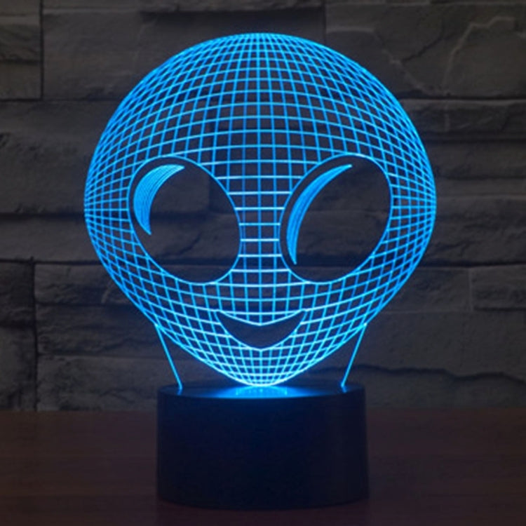 Alien Style 3D Touch Switch Control LED Light , 7 Color Discoloration Creative Visual Stereo Lamp Desk Lamp Night Light