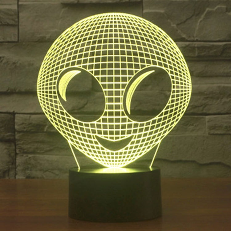 Alien Style 3D Touch Switch Control LED Light , 7 Color Discoloration Creative Visual Stereo Lamp Desk Lamp Night Light