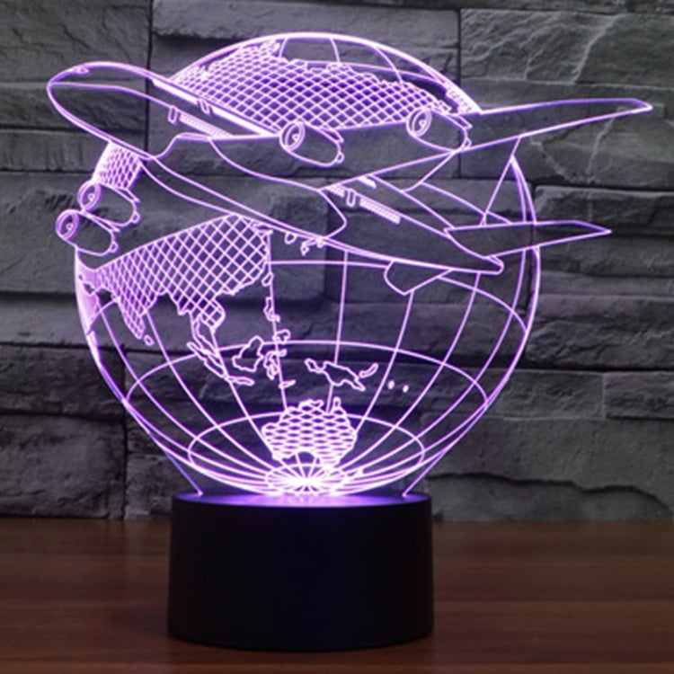 Fly out of Asia Style 3D Touch Switch Control LED Light , 7 Colour Discoloration Creative Visual Stereo Lamp Desk Lamp Night Light