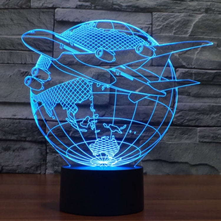 Fly out of Asia Style 3D Touch Switch Control LED Light , 7 Colour Discoloration Creative Visual Stereo Lamp Desk Lamp Night Light