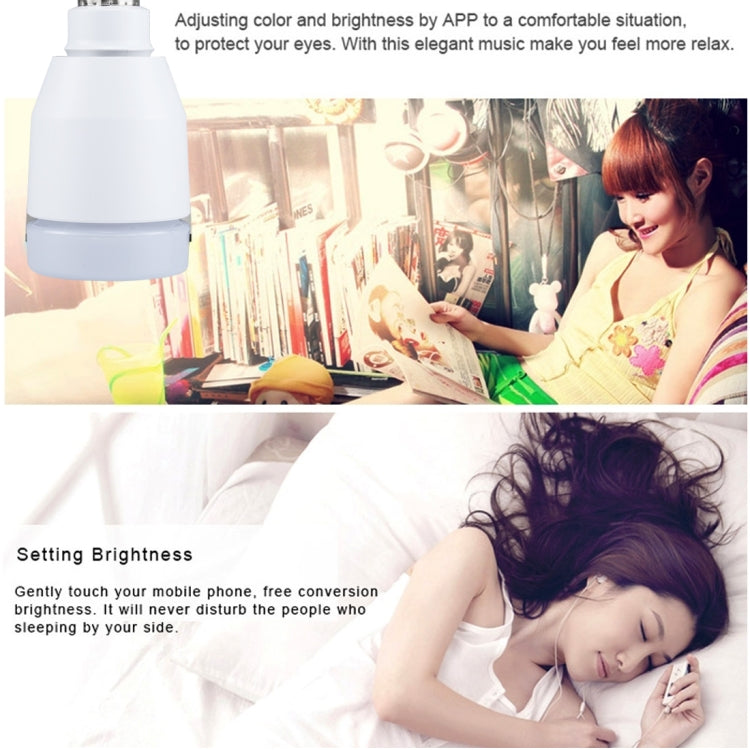 E27 7W Smart Bluetooth Speaker LED Music Bulb , Multi-function Energy-saving with Remote Control, Bluetooth Distance: 10m