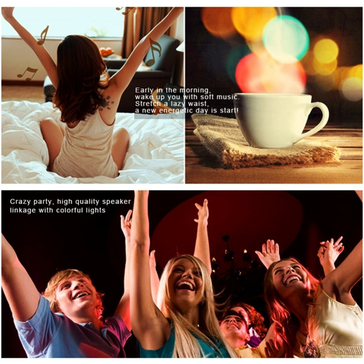 E27 7W Smart Bluetooth Speaker LED Music Bulb , Multi-function Energy-saving with Remote Control, Bluetooth Distance: 10m