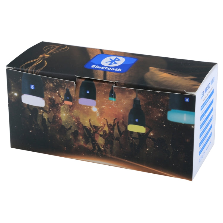 E27 7W Smart Bluetooth Speaker LED Music Bulb , Multi-function Energy-saving with Remote Control, Bluetooth Distance: 10m
