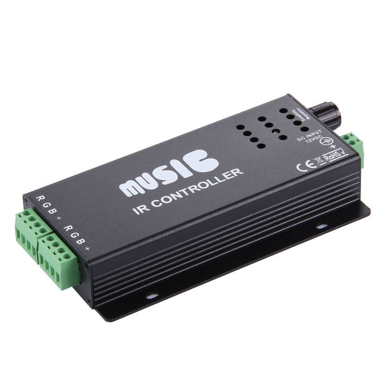 SX-020 Sensitivety Regulation Music IR Controller with IR Remote Control, DC 12-24V(Black)