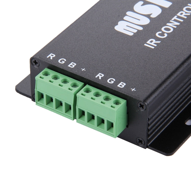 SX-020 Sensitivety Regulation Music IR Controller with IR Remote Control, DC 12-24V(Black)