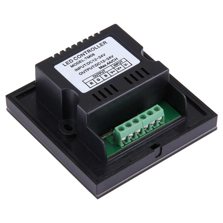 SX-M008 RGB Double Board Touch Panel LED Remote Controller, DC 12-24V(Black)
