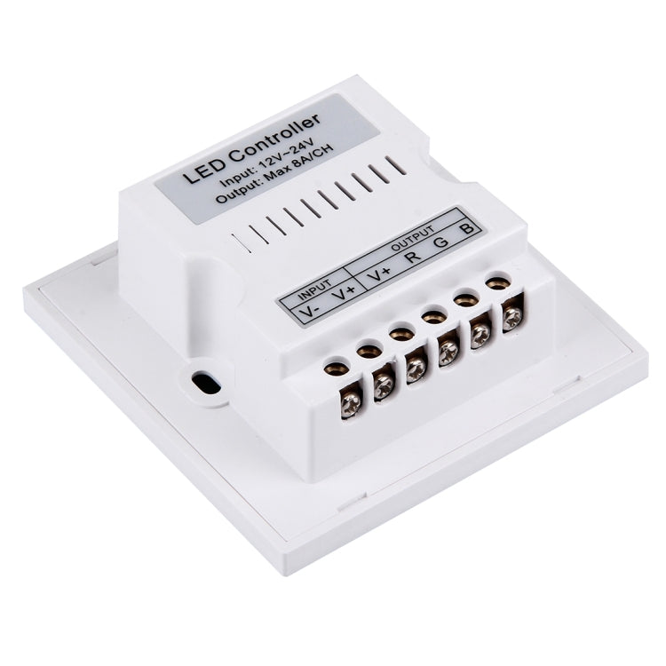 SX-M103 RGB Board Touch Panel LED Remote Controller, Support LED Backlight, Can Match the Remote Control, DC 12-24V(White)