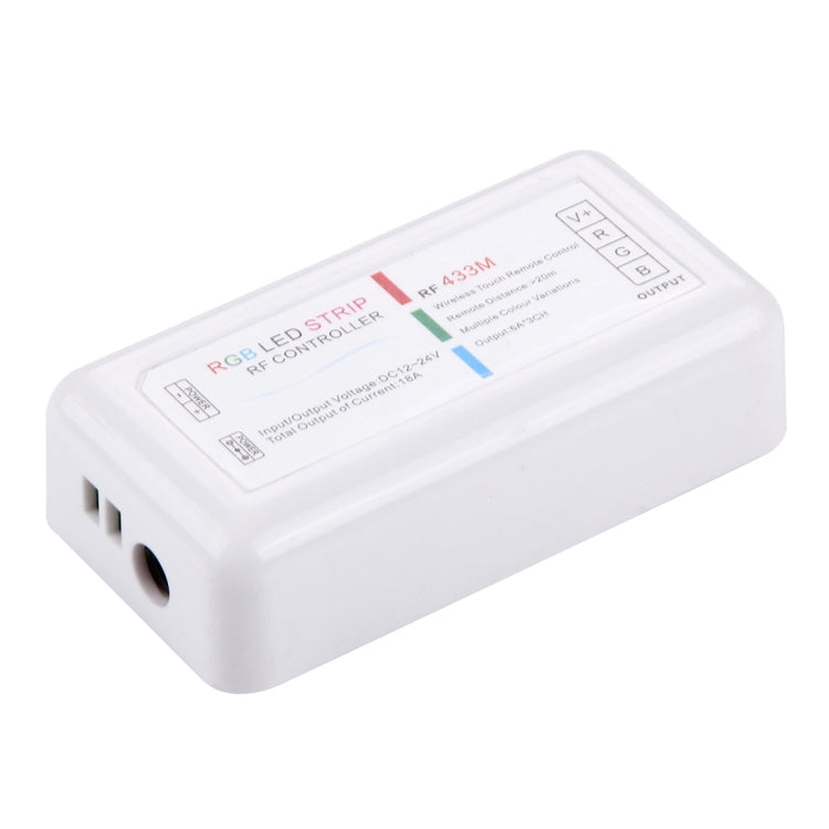 S103 RGB 6-keys RF Wireless LED Full Touch Controller with Wall Mount, DC 12-24V