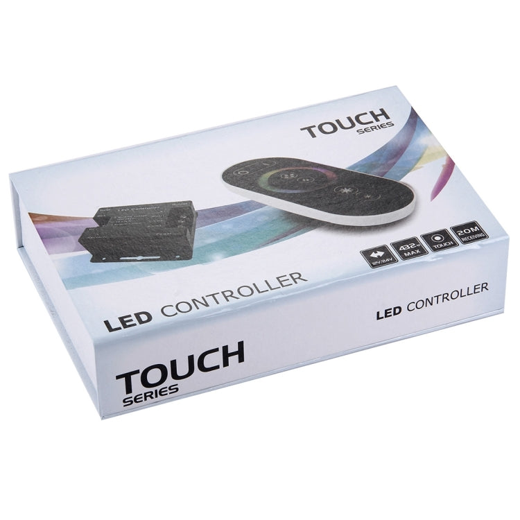 SX-030RF RGB Touch Series Wireless LED Remote Controller, DC 12-24V(Black)
