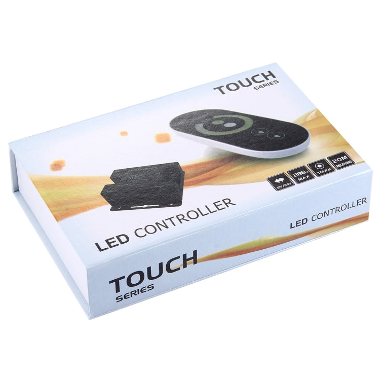 SX-031RF Double Channels Touch Series Wireless LED Remote Controller, DC 12-24V(Black)