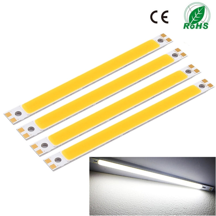 4 PCS YouOKLight 8W 640LM 6000K 1-LED COB Rectangle Strip Light Bar Lamp, DC 12-14V(White Light)