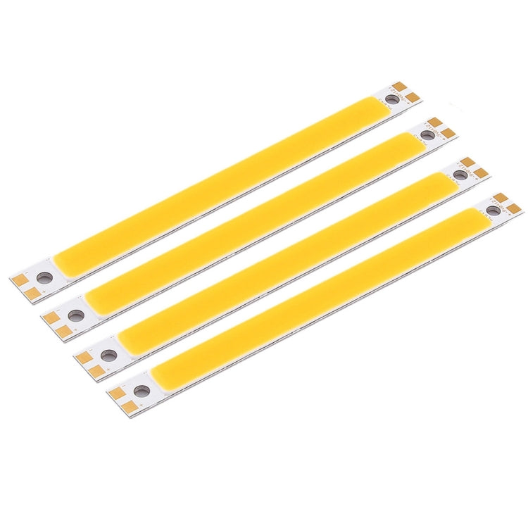 4 PCS YouOKLight 8W 640LM 6000K 1-LED COB Rectangle Strip Light Bar Lamp, DC 12-14V(White Light)