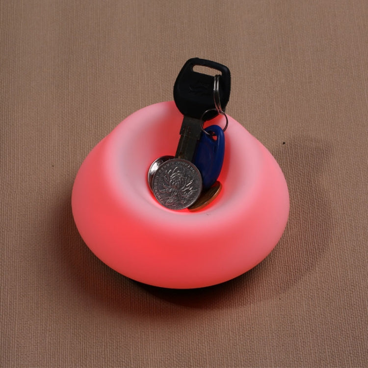 T11 Volcanic Shape Patted Colorful Patted Light, Dry Battery Powered Silicone Energy-saving LED Night Lamp(White)