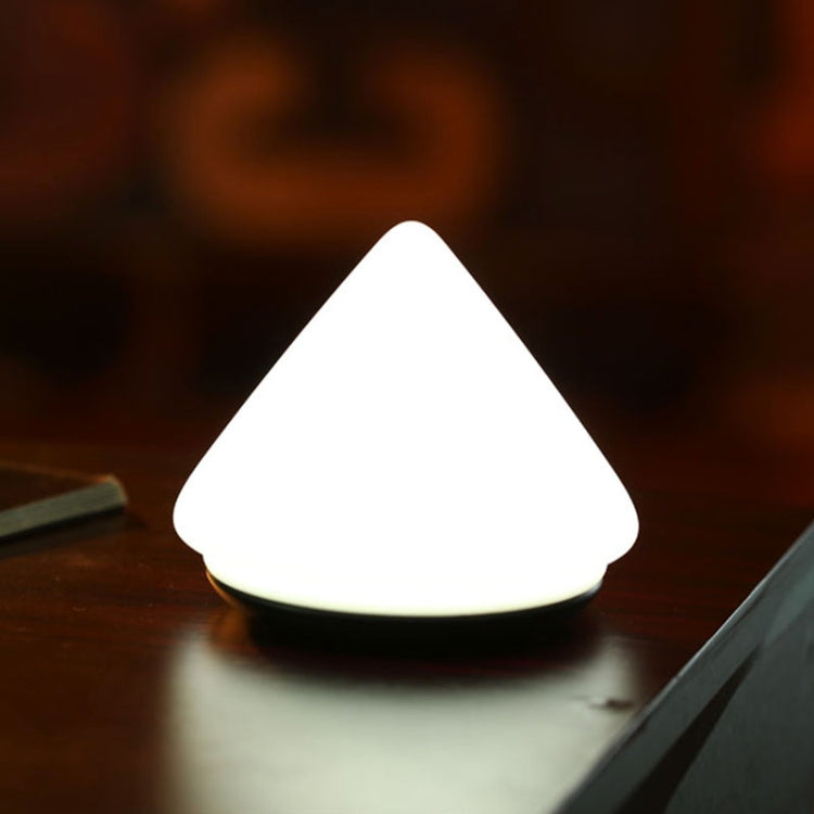 T11 Volcanic Shape Patted Colorful Light, USB Charging Silicone Energy-saving LED Night Lamp(White)