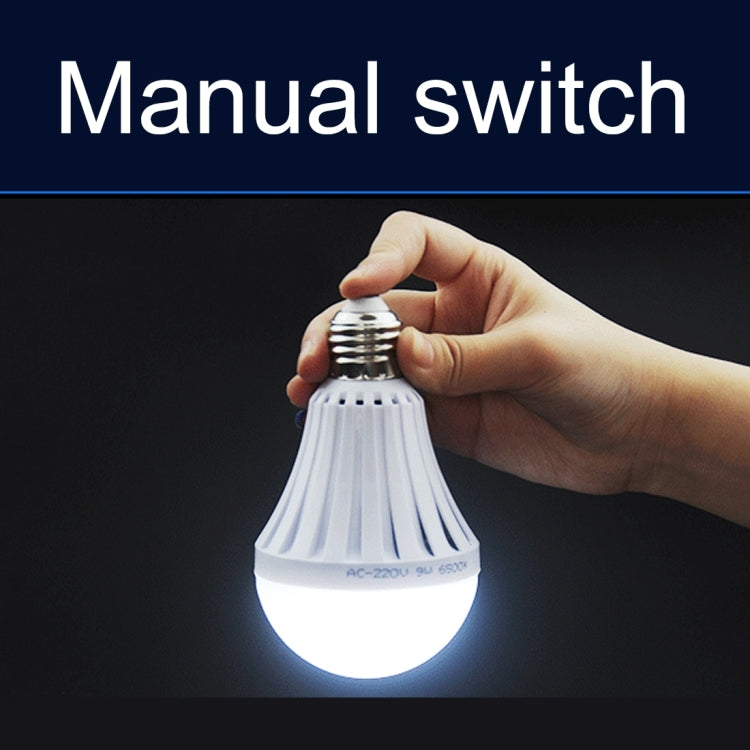 E27 5W SMD 5730 LED Bulbs, 10 LEDs 480 LM 6000-6500K LED Intelligent Emergency Ball Steep Lights, AC 85-265V