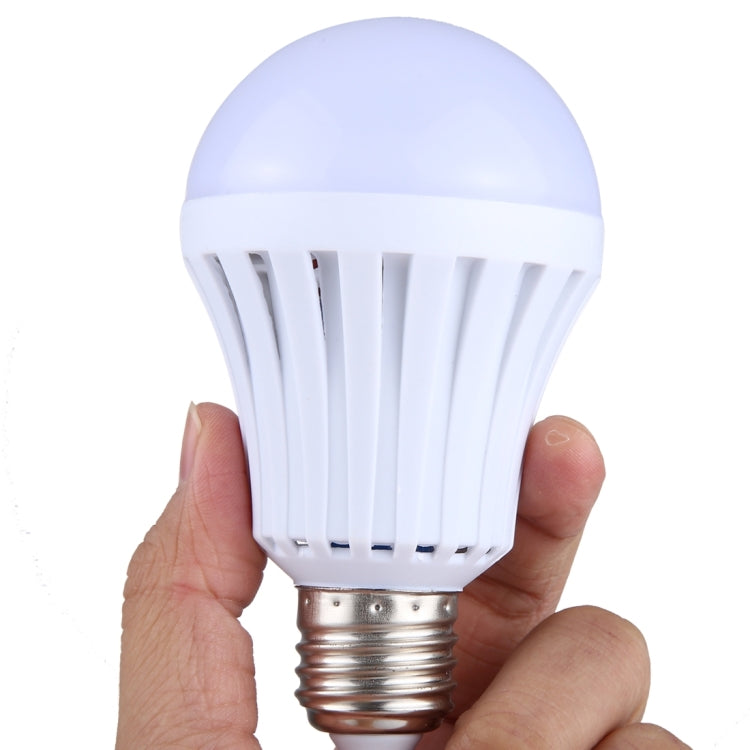 E27 7W SMD 5730 LED Bulbs, 14 LEDs 660 LM 6000-6500K LED Intelligent Emergency Ball Steep Lights, AC 85-265V