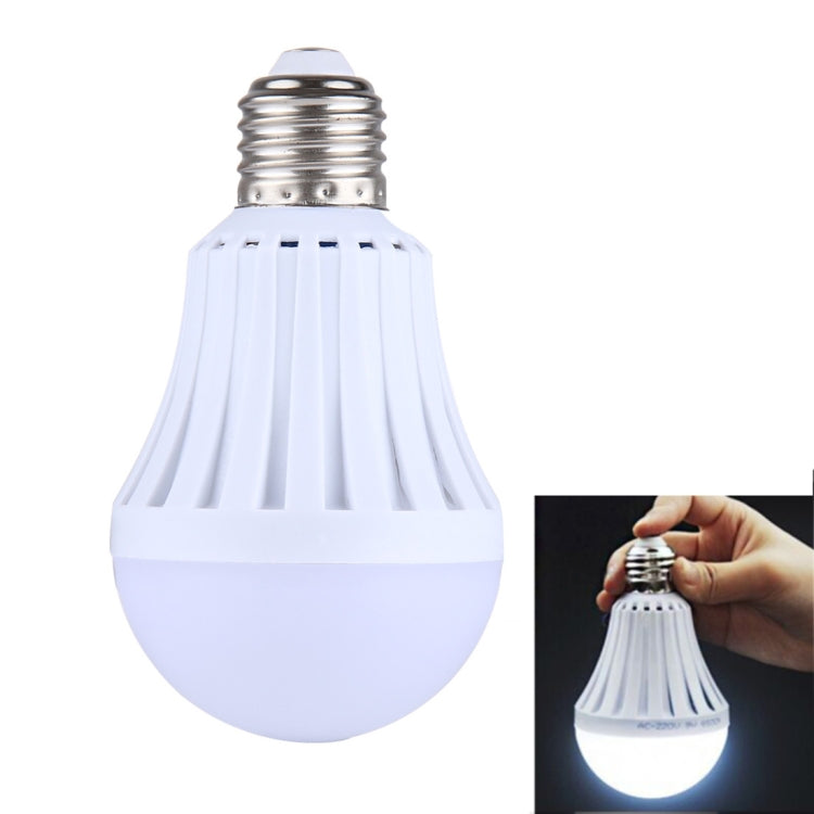 E27 7W SMD 5730 LED Bulbs, 14 LEDs 660 LM 6000-6500K LED Intelligent Emergency Ball Steep Lights, AC 85-265V