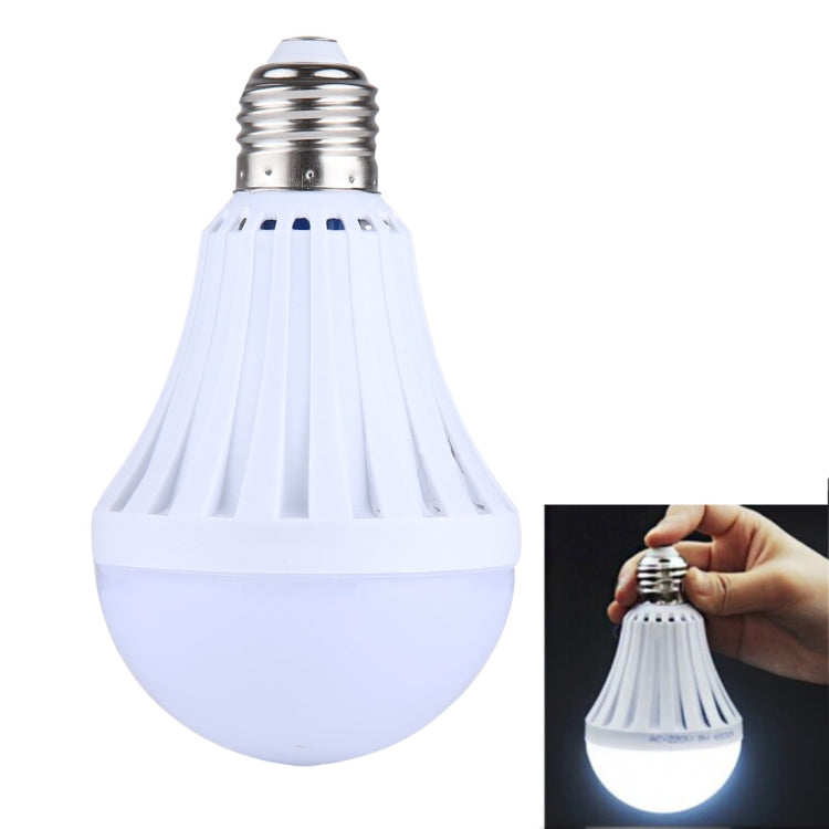E27 9W SMD 5730 LED Bulbs, 18 LEDs 840 LM 6000-6500K LED Intelligent Emergency Ball Steep Lights, AC 85-265V