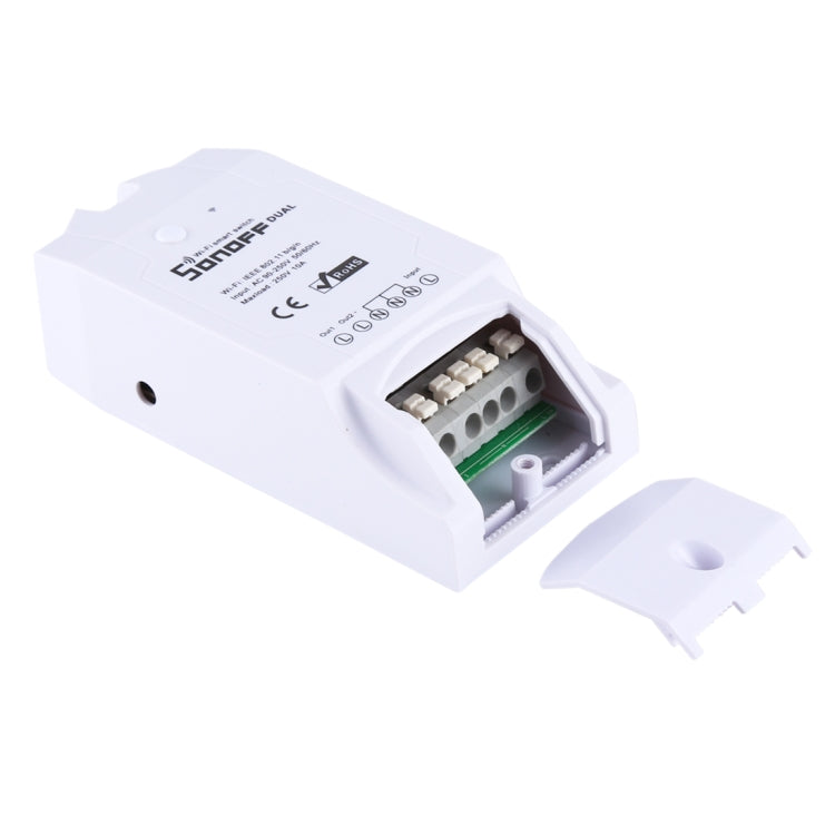 Sonoff Dual Channel DIY WiFi Smart Wireless Remote Control Module Power Switch for Smart Home, Support iOS and Android