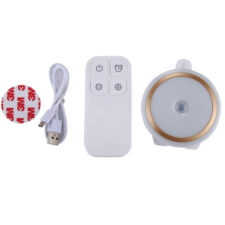 CL037 Warm White Light Infra-red Remote Control LED Night Light, Battery-Powered Bedroom Wall Light, Remote Control Dstance: 3-5m
