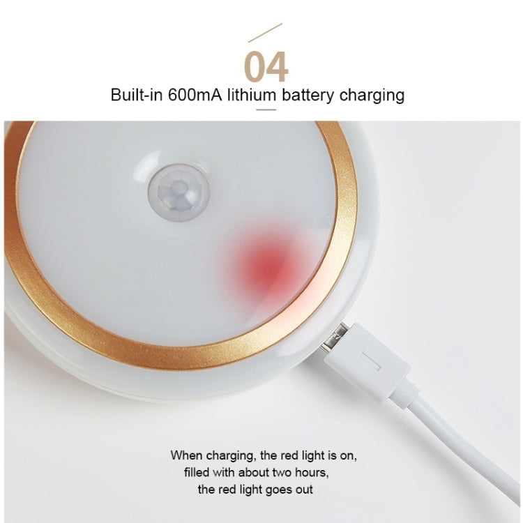 CL037 Warm White Light Infra-red Remote Control LED Night Light , USB Charging Bedroom Wall Light, Remote Control Dstance: 3-5m