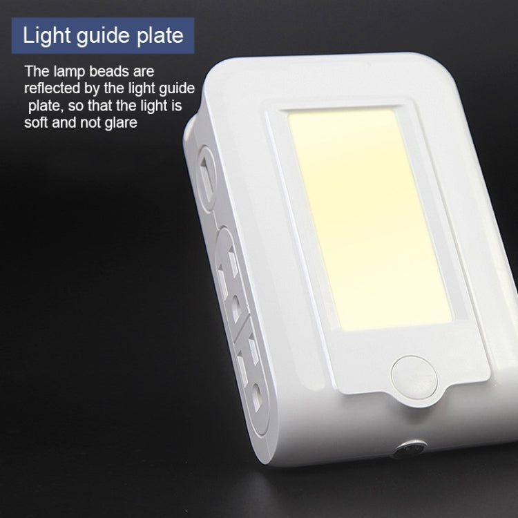 SE001 5V 2.1A LED Night Light , Dual USB Charge Port + 4 Sockets for Bedroom Home Illumination, US Plug