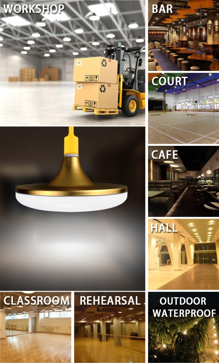 E27 24W SMD5730 UFO Shape White Light LED Flying Saucer Lamp , Energy Saving Waterproof Dust-proof Anti Mosquito, AC 140-220V