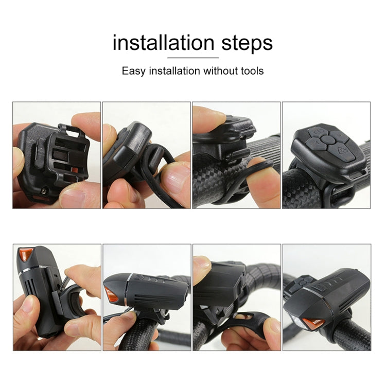 EOS450 5W 35LM XPG LED USB Charging Waterproof Remote Control Bicycle Headlight