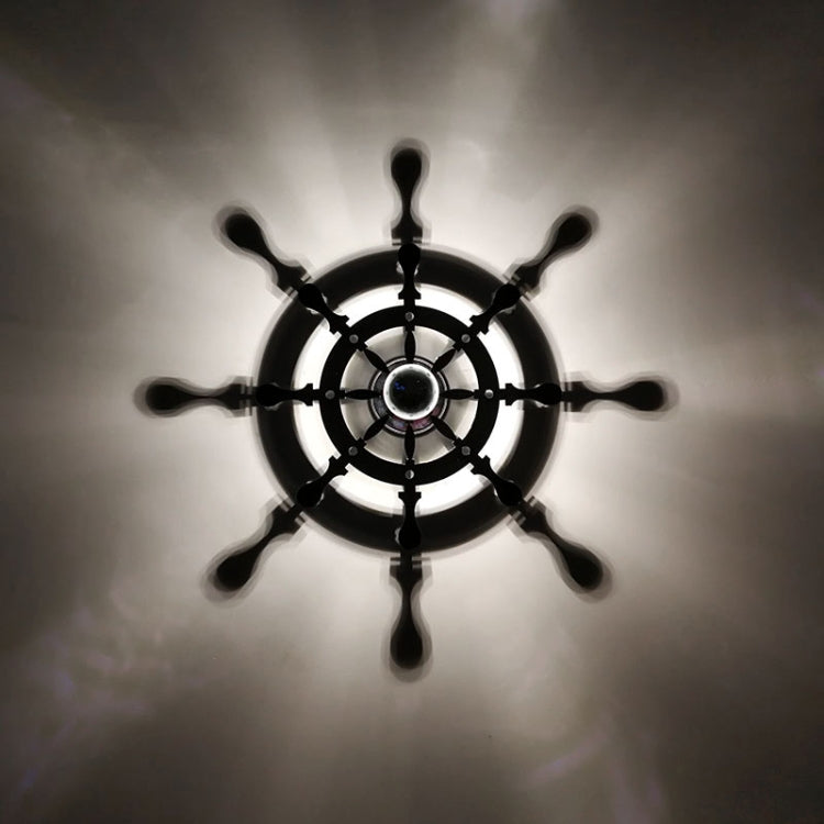 E14 5W Rudder Shape Warm White LED Wall Light , Fashion Simple Acrylic Shadow for Bedroom, Living Room, Diameter: 28cm, AC 110-220V