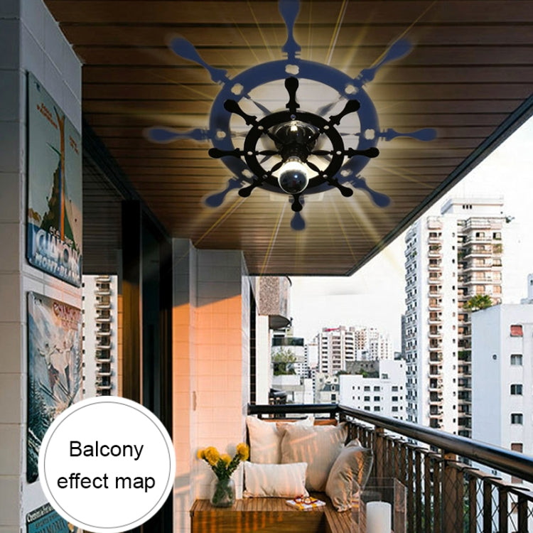 E14 5W Rudder Shape Warm White LED Wall Light , Fashion Simple Acrylic Shadow for Bedroom, Living Room, Diameter: 28cm, AC 110-220V