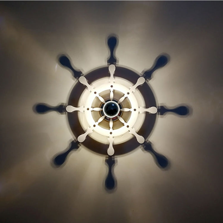 E14 5W Rudder Shape Warm White LED Wall Light , Fashion Simple Acrylic Shadow for Bedroom, Living Room, Diameter: 28cm, AC 110-220V