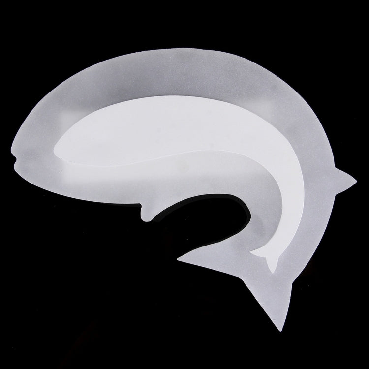 26W 3D Fish LED SMD-2835 Acrylic Wall Light, Decoration Light, Size: 21.5x13cm, AC 180-265V(Warm White)