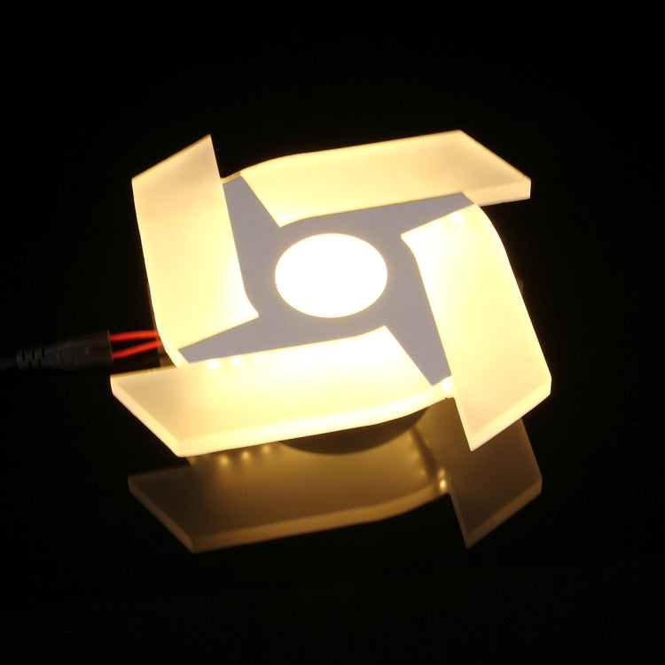 12W 3D Cyclone LED SMD-2835 Acrylic Wall Light, Decoration Light, Size: 21x21cm, AC 180-265V(Warm White)