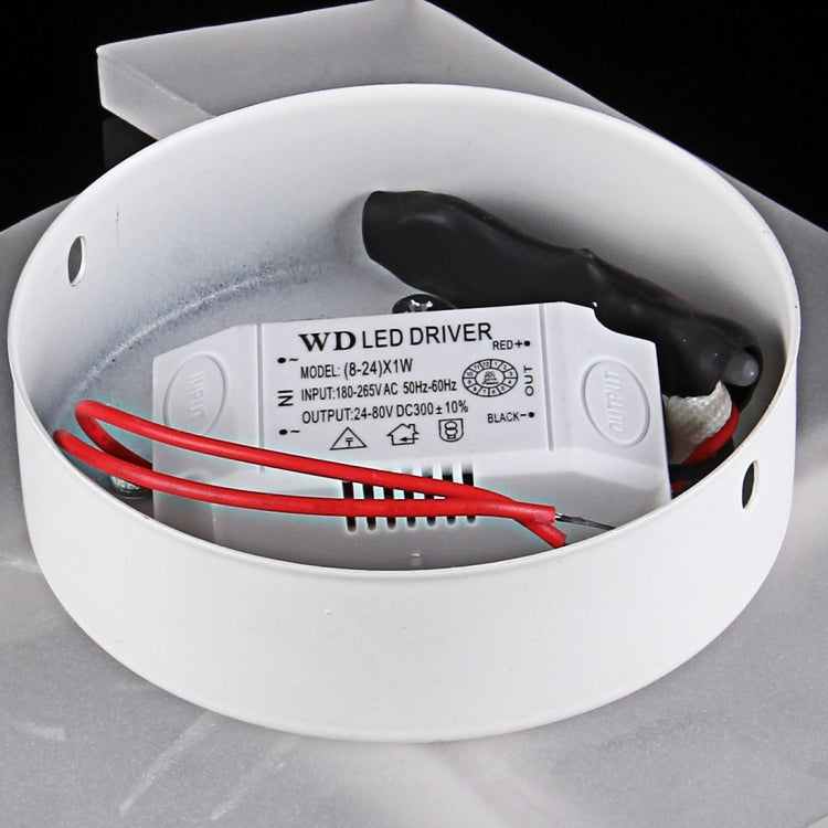 12W 3D Cyclone LED SMD-2835 Acrylic Wall Light, Decoration Light, Size: 21x21cm, AC 180-265V(Warm White)