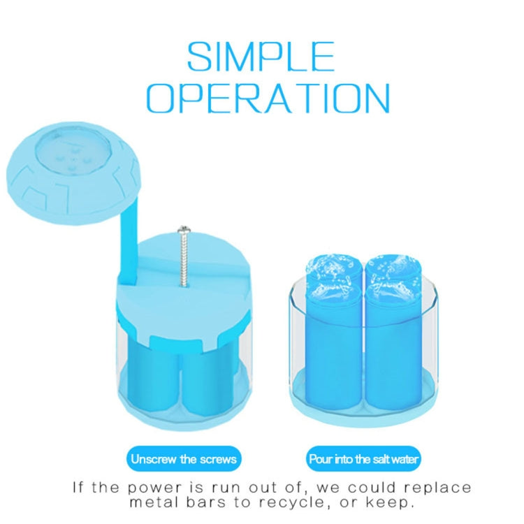 Sea Water Power Energy Night Light , Creative Environmental Protection Home Desk Lamp Outdoor Camping Light Novelty Gift