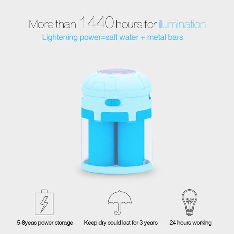 Sea Water Power Energy Night Light , Creative Environmental Protection Home Desk Lamp Outdoor Camping Light Novelty Gift
