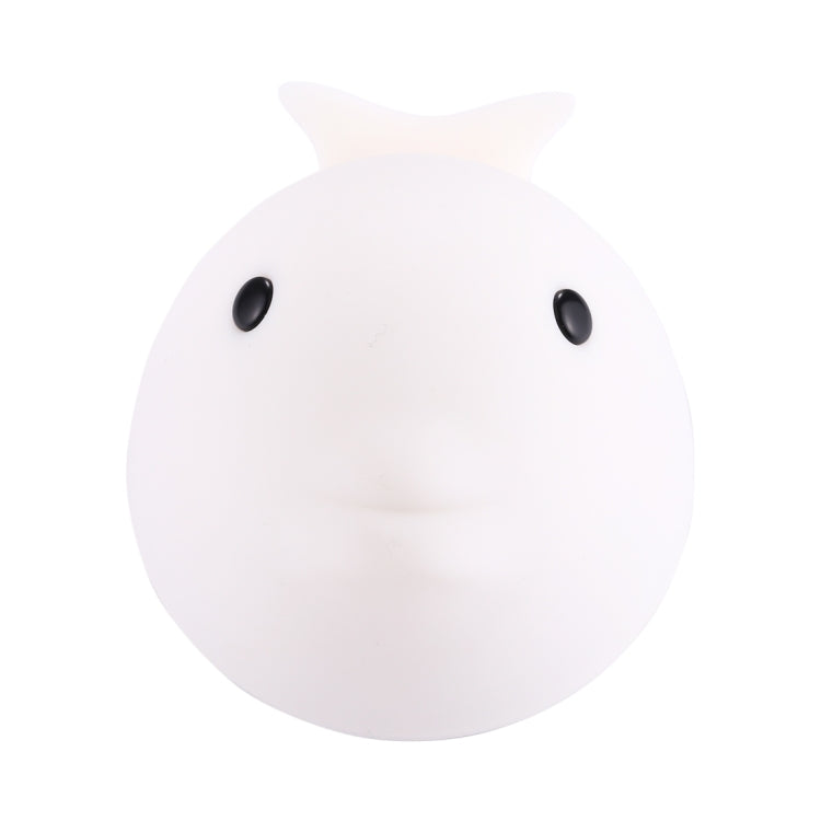 T10 Dolphin Shape Colorful LED Patted Night Light , USB Charge Silicone Energy-saving Lamp with Phone Holder