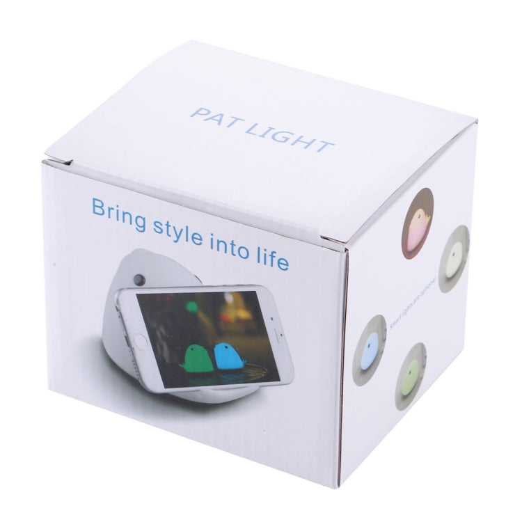 T10 Dolphin Shape Colorful LED Patted Night Light , USB Charge Silicone Energy-saving Lamp with Phone Holder