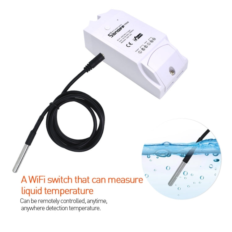 Sonoff TH-2 Waterproof Probe Temperature Sensor for Sonoff TH10/TH16 WiFi Smart Switch