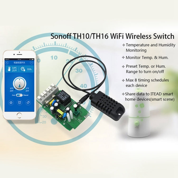 Sonoff TH-2 Waterproof Probe Temperature Sensor for Sonoff TH10/TH16 WiFi Smart Switch