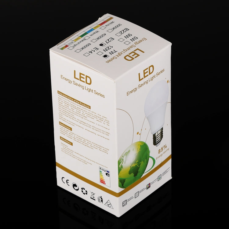 E27 7W 250-600LM Intelligent LED Bulb Energy Saving Light with Three Color Temperature, AC 85-265V