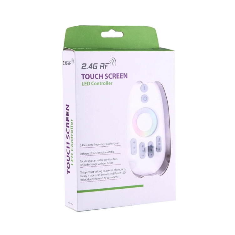 2.4GHz RF Wireless Touch Screen RGB LED Dimming Controller, DC 12-24V(White)