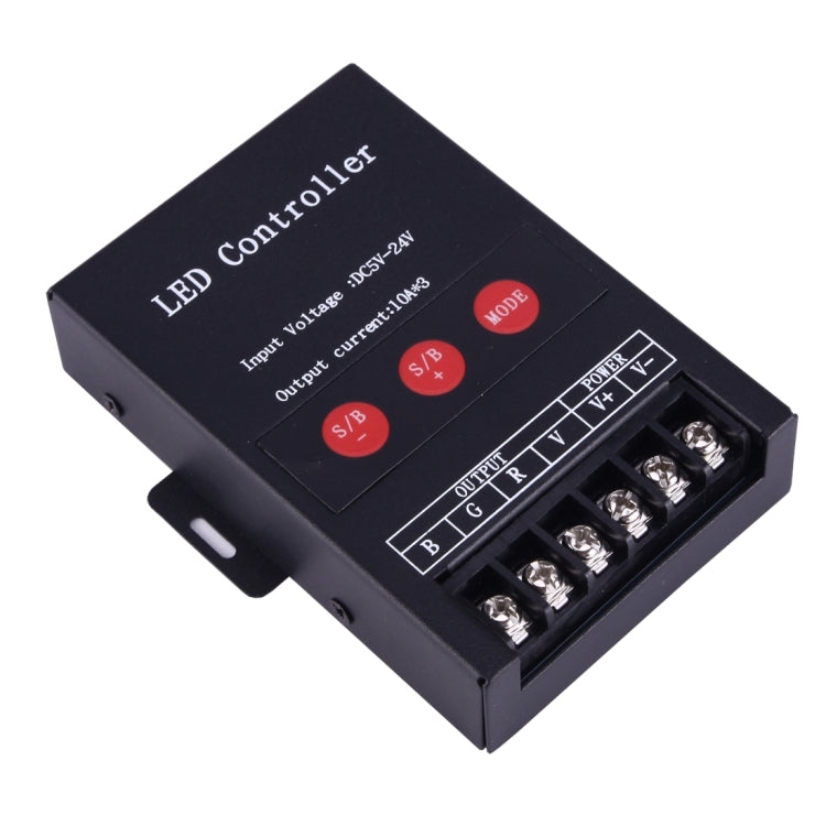 360W 4 Keys RF Remote Control Iron Shell LED Controller, DC 5-24V(Black)