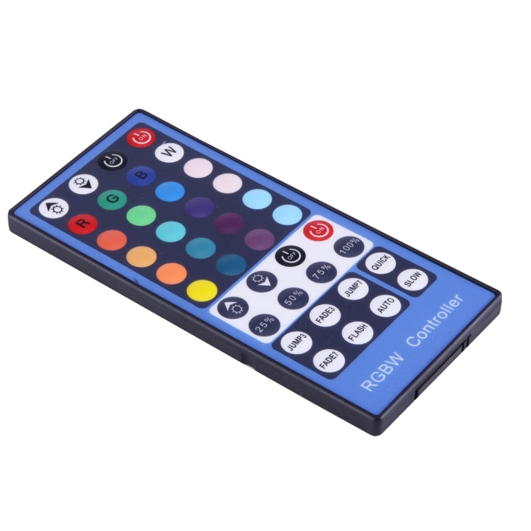 RGBW Plastic Shell LED Remote Controller with 40 Keys Remote Control, DC 12-24V(White)