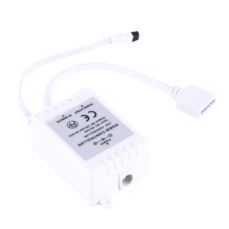 RGBW Plastic Shell LED Remote Controller with 40 Keys Remote Control, DC 12-24V(White)