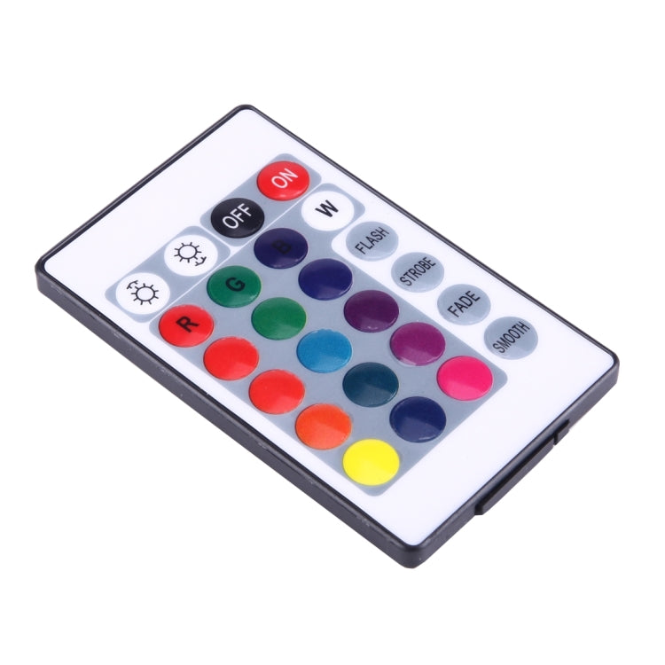 Mini RGB LED Controller with 24 Keys Remote Control, DC 5-24V(White)
