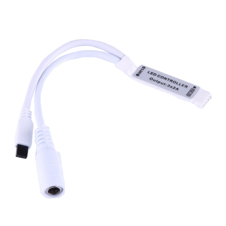 Mini RGB LED Controller with 24 Keys Remote Control, DC 5-24V(White)