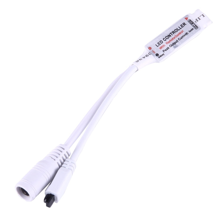 Mini RGB LED Controller with 44 Keys Remote Control, DC 12V(White)