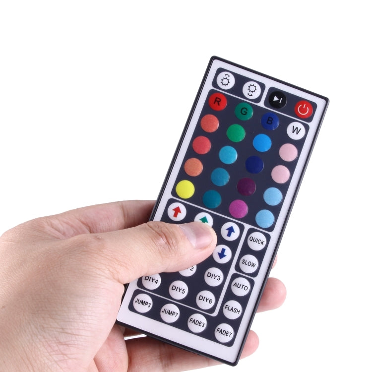 Mini RGB LED Controller with 44 Keys Remote Control, DC 12V(White)